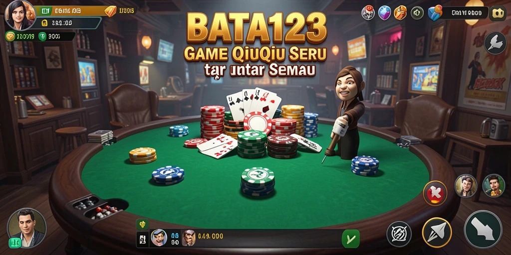 Tampilan gameplay QiuQiu yang seru dalam BATA123.