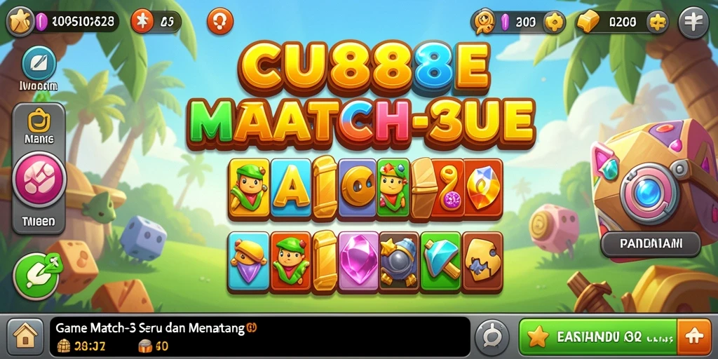 Tanpa henti mencocokkan elemen di CU888 untuk mendapatkan skor tinggi.