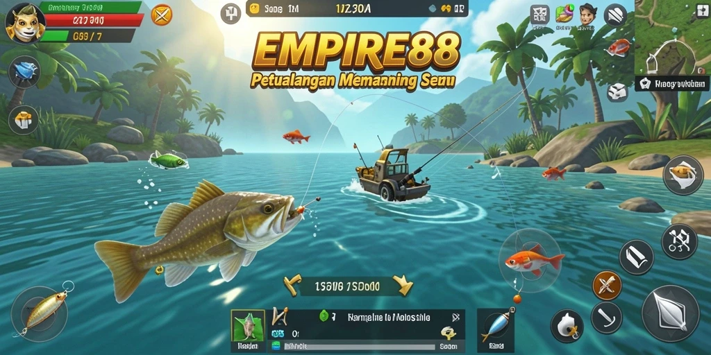 Gameplay menarik dengan berbagai jenis ikan yang bisa ditangkap.