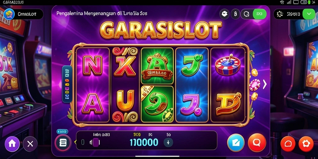 Tampilan gameplay menawan GARASISLOT dengan mesin slot yang beragam.