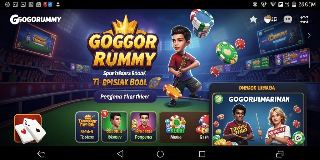 Tampilan menarik dari gameplay GOGORUMMY dalam taruhan Sportsbook.