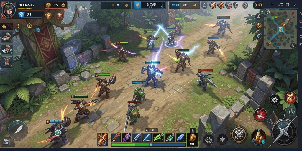 Tampilan gameplay HO3 yang dinamis dan strategis.