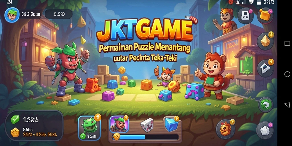 Screenshot gameplay JKTGAME menampilkan teka-teki yang menarik dan menantang.