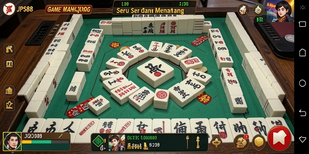 Tampilan gameplay Mahjong yang menarik di JPS88.