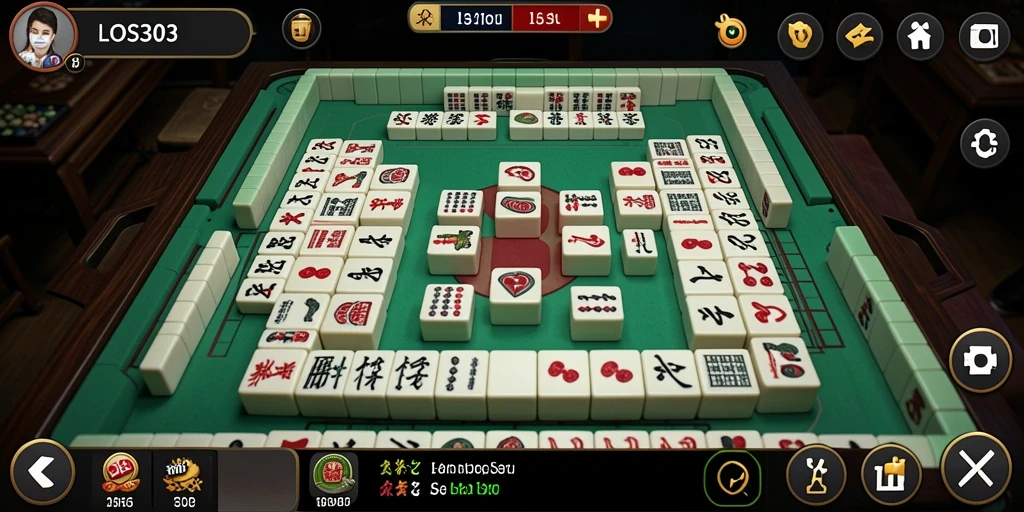 Tampilan gameplay Mahjong yang menarik di LOS303.