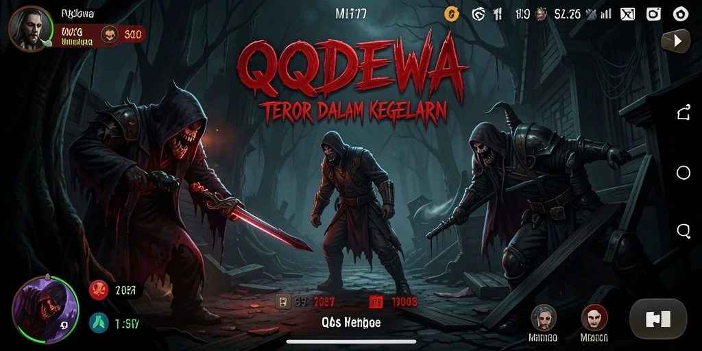 Screenshoot gameplay menunjukan suasana mencekam di dalam kegelapan.