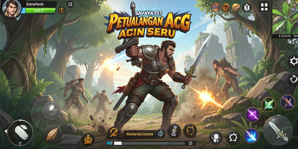 Tampilan gameplay intens dalam aksi pertarungan ARPG.