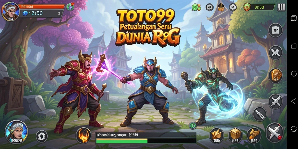 Screenshot menunjukkan aksi pertempuran seru di TOTO99.